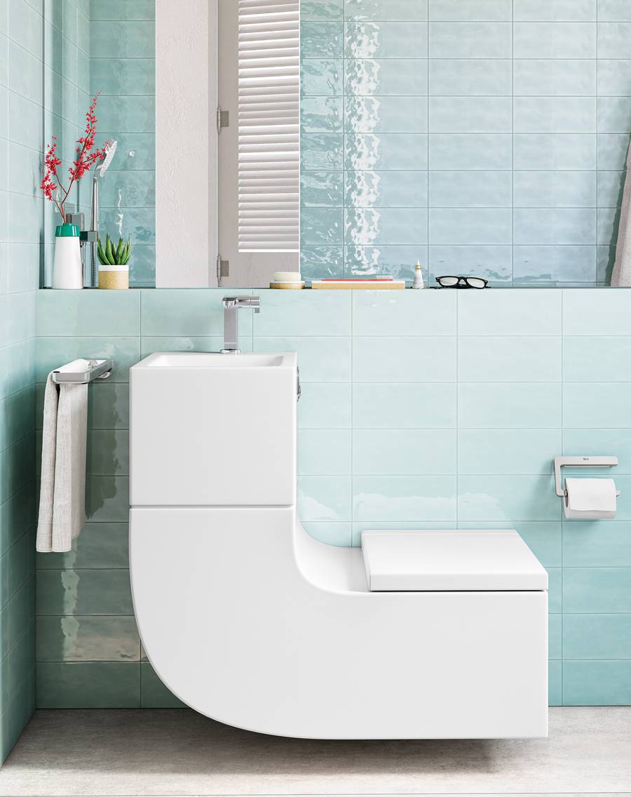 Basin And Toilet In One Single Piece Join The W W
