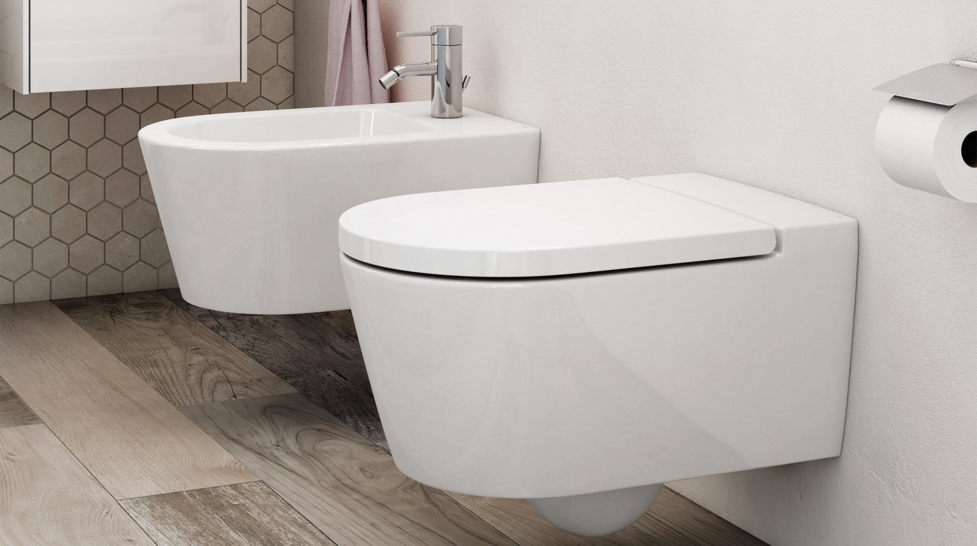 Inspira toilet and bidet by Roca