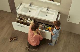 Prisma high-capacity bathroom furniture unit