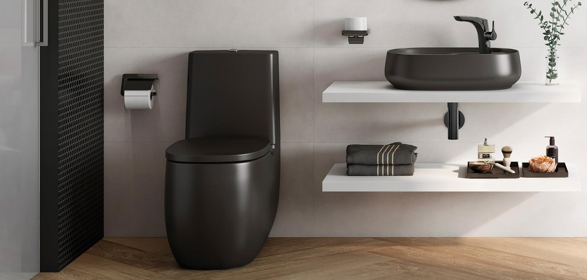 Basin with shelf or countertop to arrange it all │ Roca Life