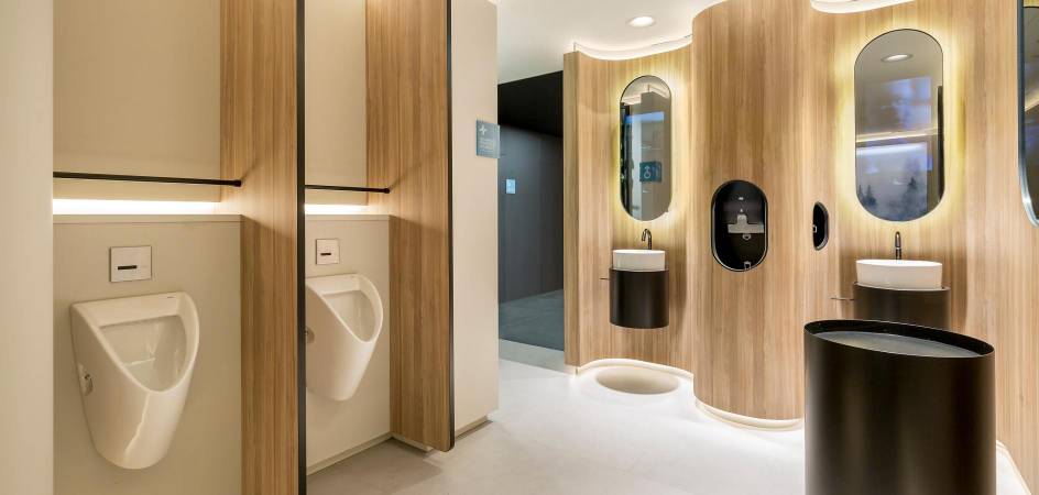 ONE HUNDRED restrooms: innovation, safety and hygiene in public toilets - Roca